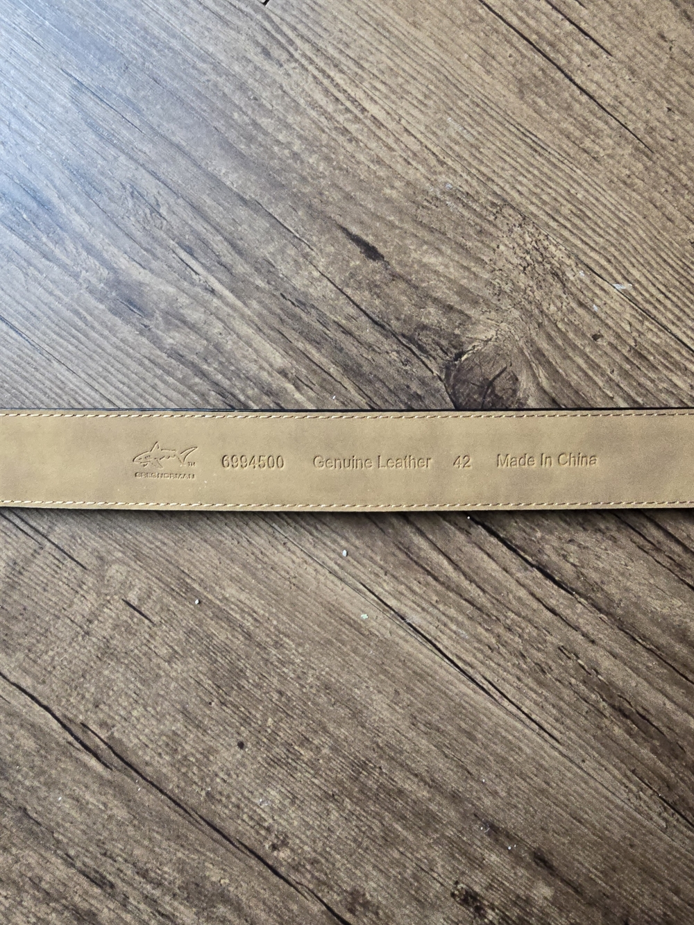 Greg Norman Croc Leather Belt with Silver Buckle - Picture 3 of 7